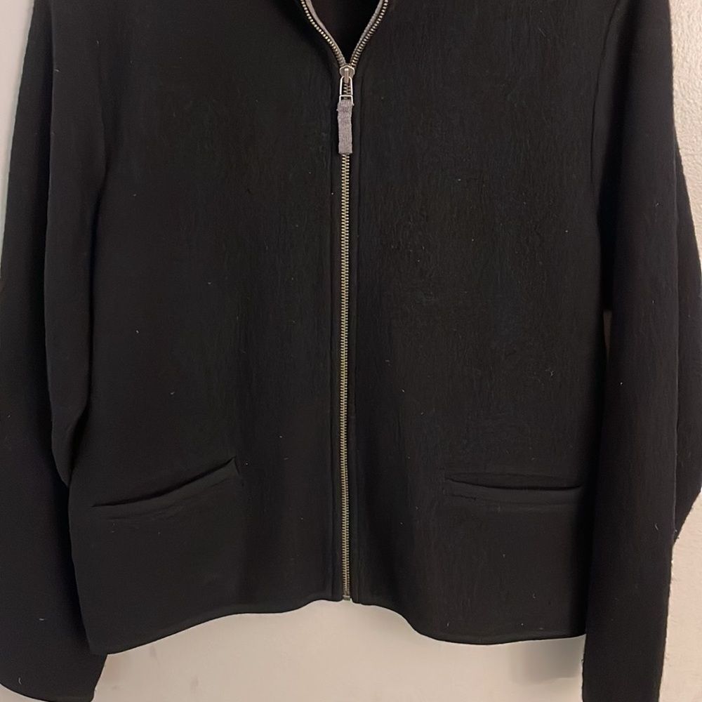 Vintage Woolrich 100% wool blazer zippered pockets black - Picture 10 of 12